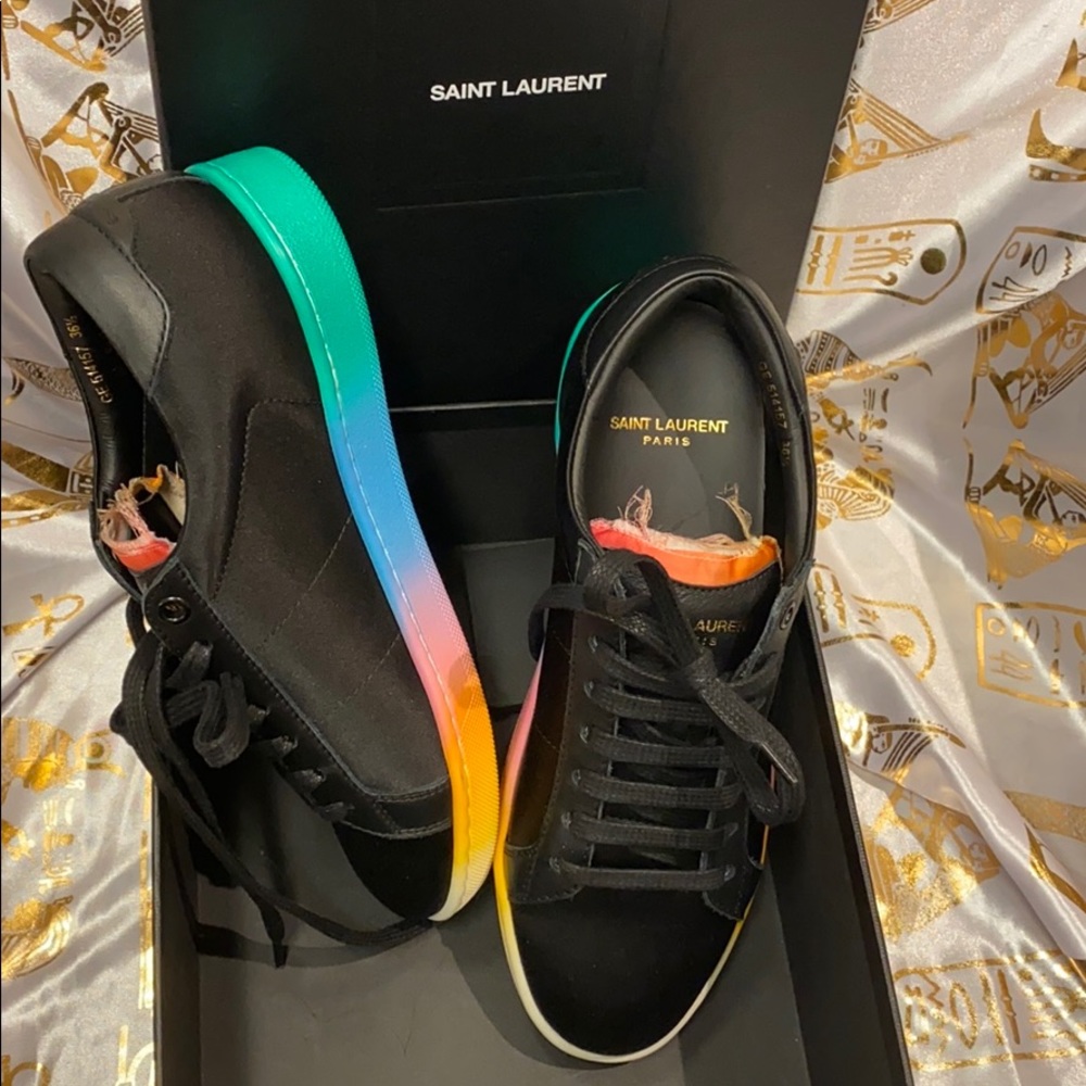 🚫SOLD🚫 Saint Laurent Rainbow 🌈 Sneakers NWT